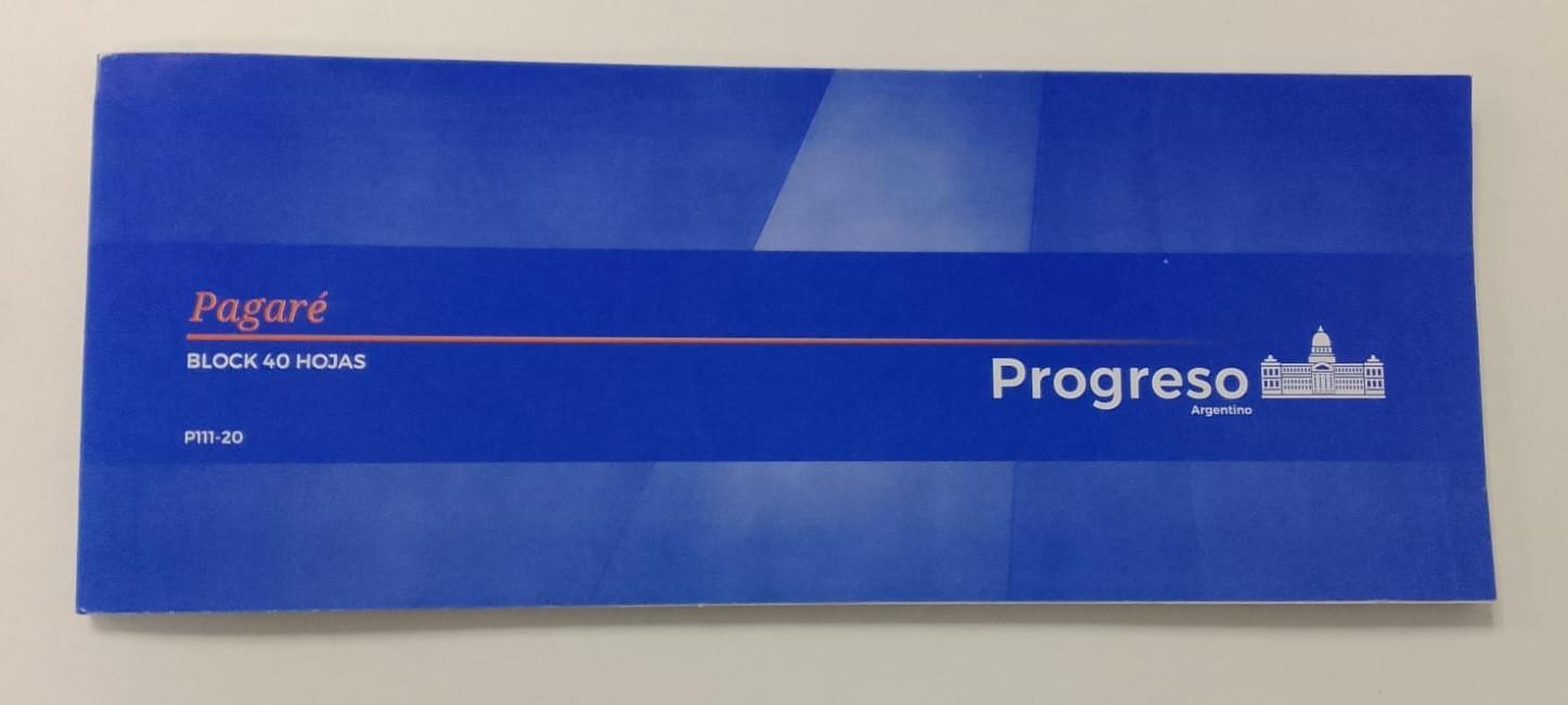TALONARIO PROGRESO PAGARE PESOS 1/2 CARTA - P111