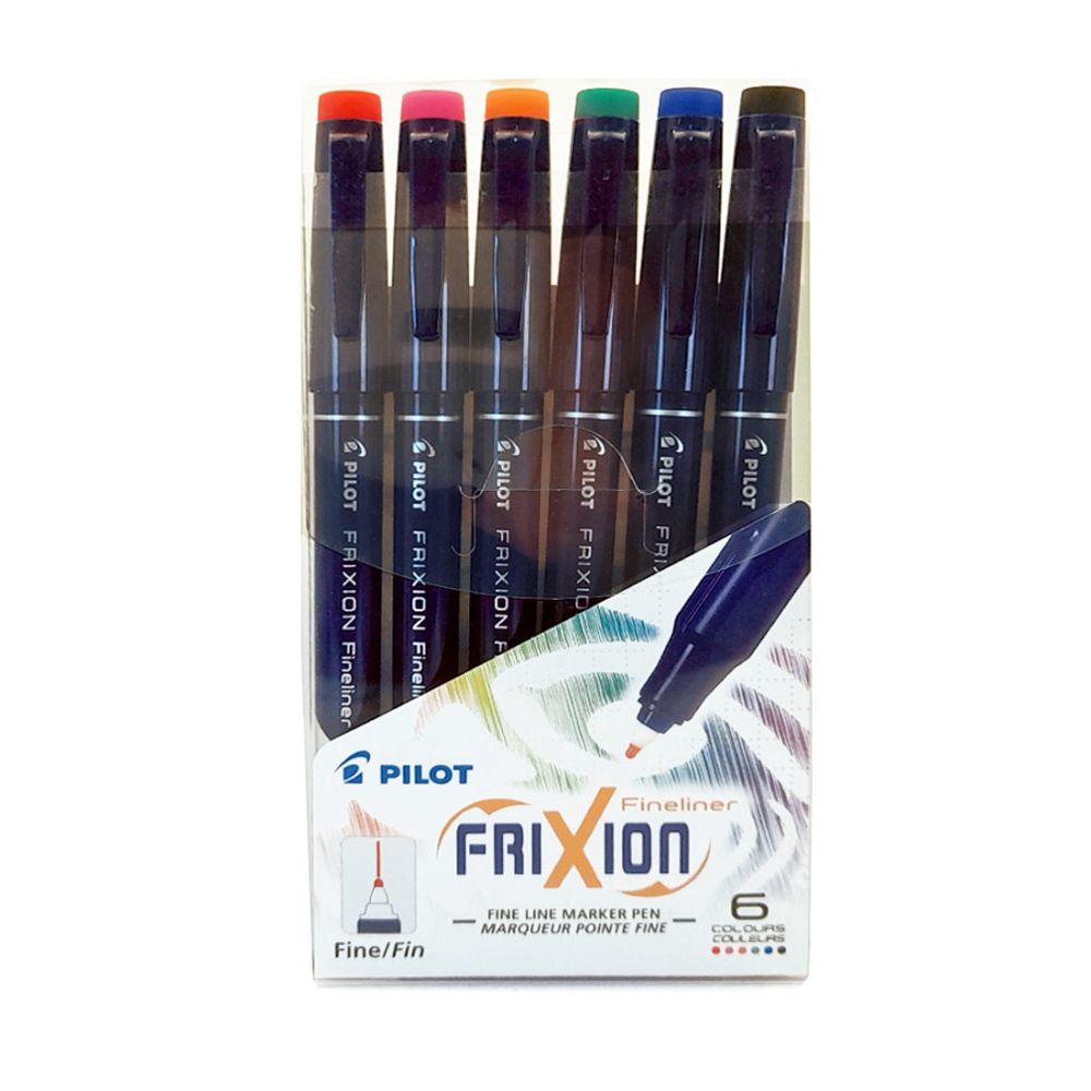 MARCADORES FRIXION PILOT BORRABLE FINE LINER X 6 UN - 00771