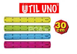 REGLA ESCOLAR 30 CM UTIL UNO FLEXIBLE SF30-PVC