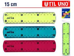 REGLA ESCOLAR 15 CM UTIL UNO FLEXIBLE SF15-PVC