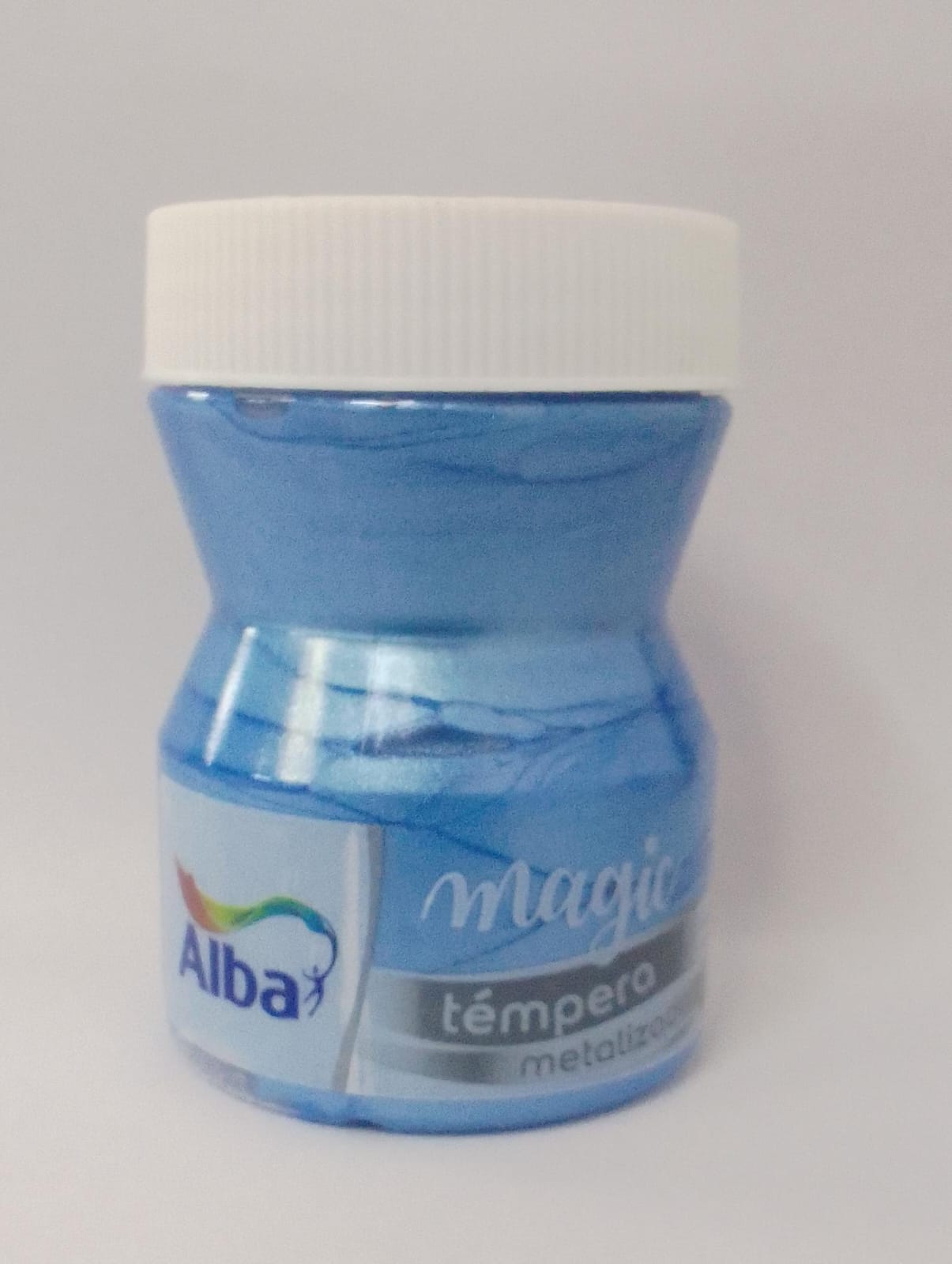 TEMPERA ALBAMAGIC METALIZADA POTE X 100 CELESTE 240