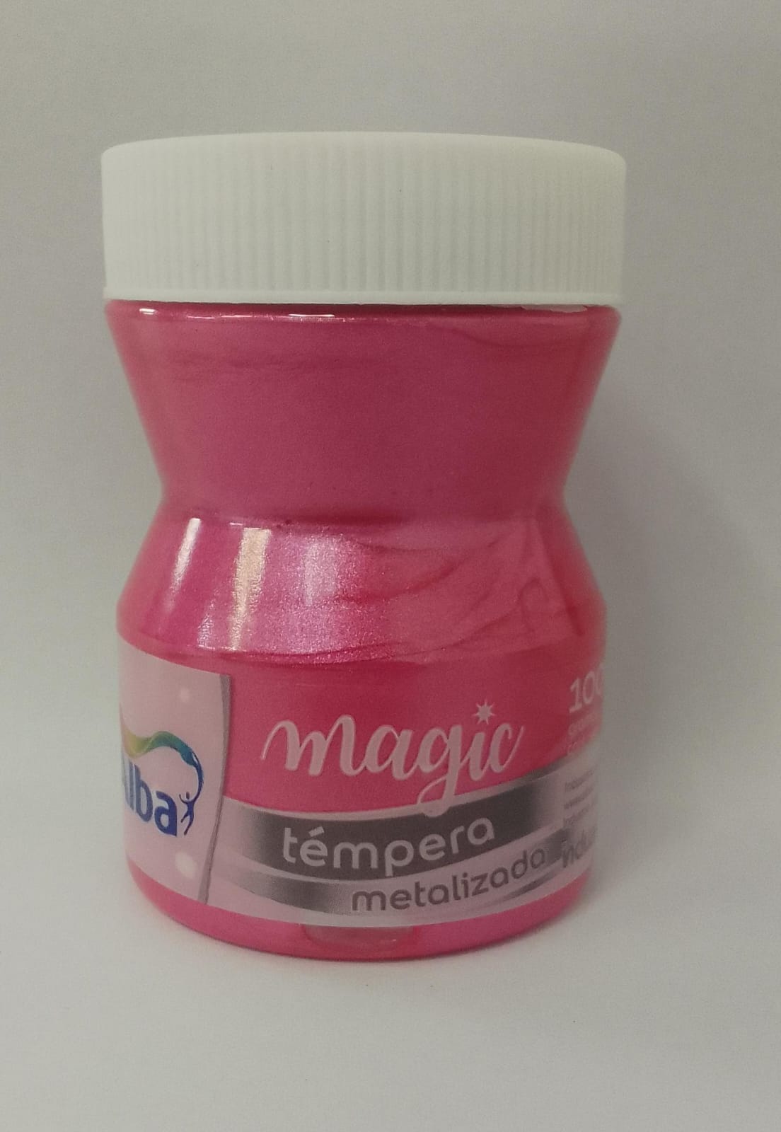 TEMPERA ALBAMAGIC METALIZADA POTE X 100 ROSA 286