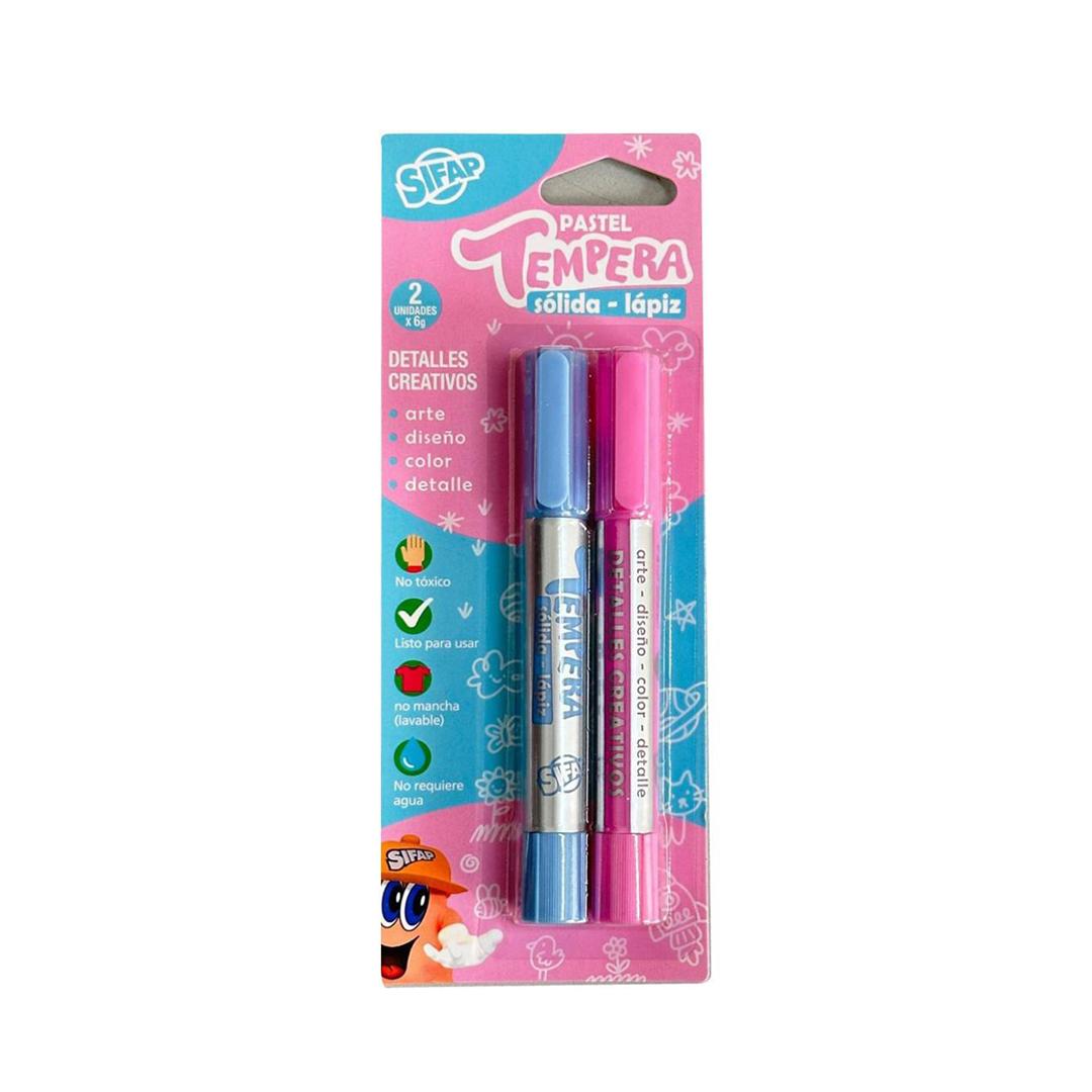 TEMPERA SOLIDA LAPIZ PASTEL X 2 COLORES 4103