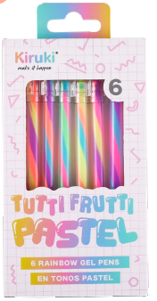 ROLLER KIRUKI TUTTI FRUTTI PASTEL X 6 COL 140002