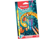 LAPICES DE COLORES MAPED JUNGLE FEVER X 12 JUMBO-863700