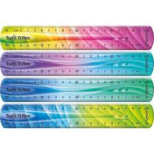 REGLA FLEXIBLE 20 CM PASTEL C/GLITTER KEYROAD KR972735