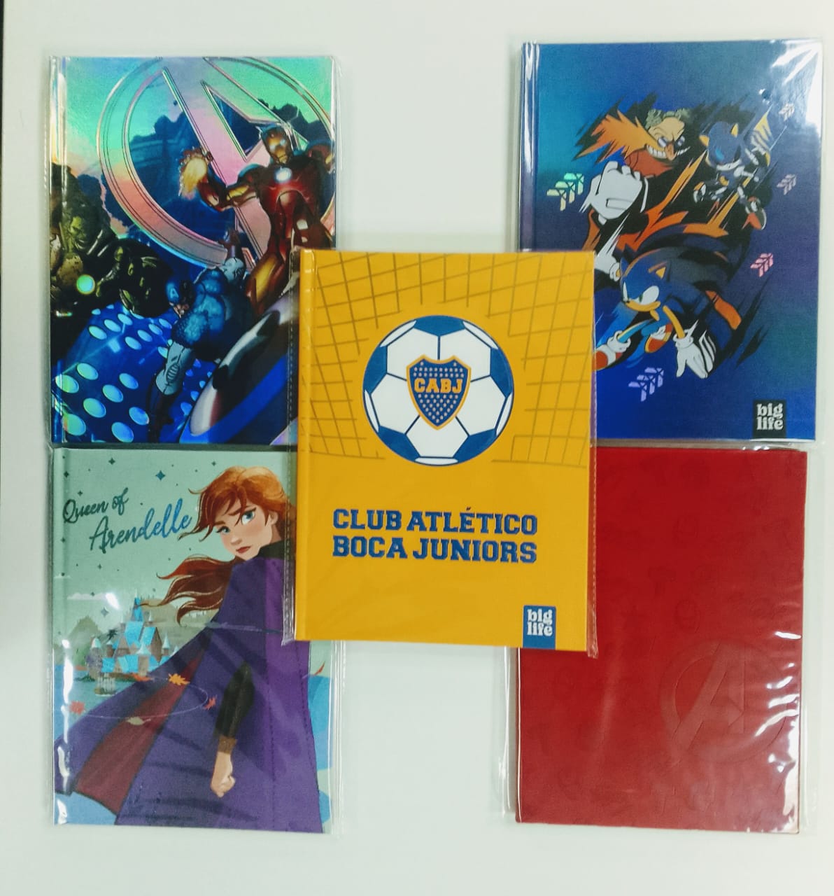 CUADERNO T/D 50 HS RAY BOCA/AVENGER/FROZEN/SONIC-L5CCO