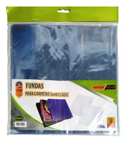 FUNDA P/CARPETA 3 AN X 40  PVC . X 3 UN 5126