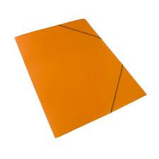 CARPETA 3 SOLAPAS C/ELASTICO 35 X 50 PRESPHAN NARANJA