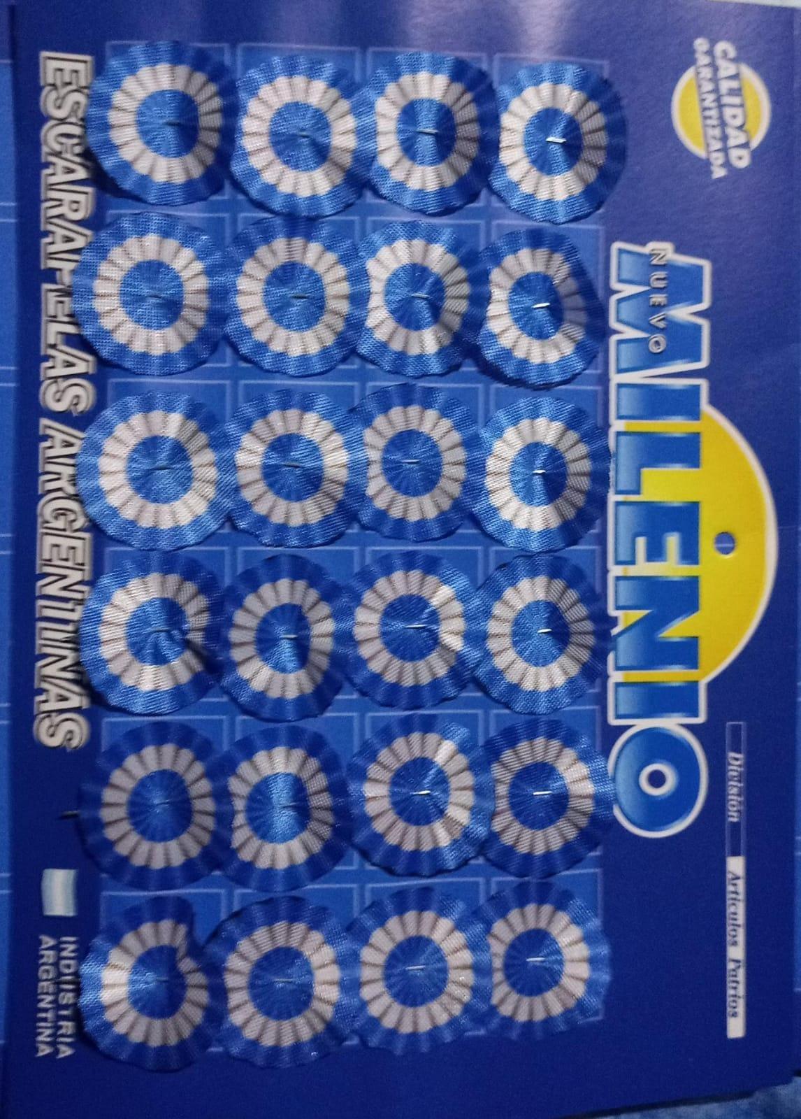 ESCARAPELA ARG REDONDA GDE S/BOTON IMPRESA 134