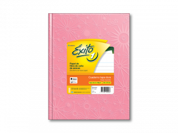 CUADERNO T/D 48 HS EXITO ECOL ARAÑA ROSA RAYADO 100984