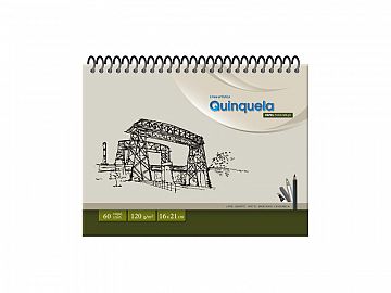 BLOCK P/DIBUJO QUINQUELA 16 X 21 60 HS LISO C/ESP 120 GRS 102801