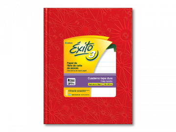 CUADERNO 19 X 24 EXITO ARAÑA ROJO 48 HS RAYADO T/D Nº 3-100962