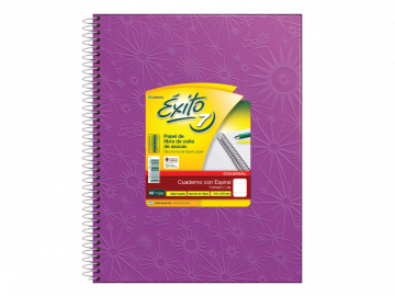 CUADERNO 21 X 27 EXITO COLEGIAL ARAÑA LILA 60 HS RAYADO C/ESP-102578