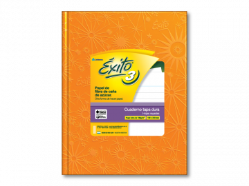 CUADERNO 19 X 24 EXITO ARAÑA NARANJA 100 HS T/D RAYADO Nº 3