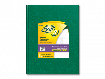 CUADERNO 19 X 24 EXITO ARAÑA VERDE 48 HS CUADRICULADO T/D Nº 3  100968