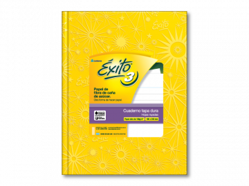 CUADERNO 19 X 24 EXITO ARAÑA AMARILLO 100 HS RAYADO T/D Nº 3