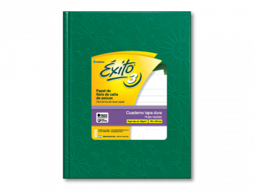 CUADERNO 19 X 24 EXITO ARAÑA VERDE 48 HS RAYADO T/D Nº 3-100966