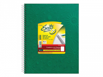 CUADERNO 21 X 27 EXITO COLEGIAL ARAÑA VERDE 100 HS RAYADO C/ESP-101981