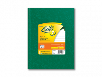 CUADERNO T/D 100 HS EXITO ECOL ARAÑA VERDE RAYADO 101003