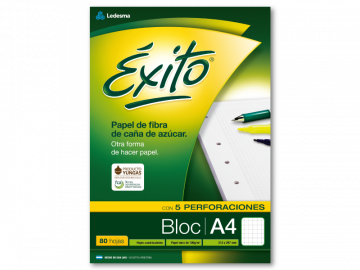 BLOCK A4 EXITO 5 PERF X 80 HS CUADRICULADO