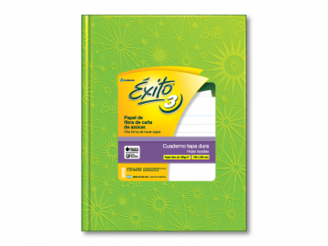 CUADERNO 19 X 24 EXITO ARAÑA VERDE MANZANA 48 HS RAYADO T/D Nº 3-100956