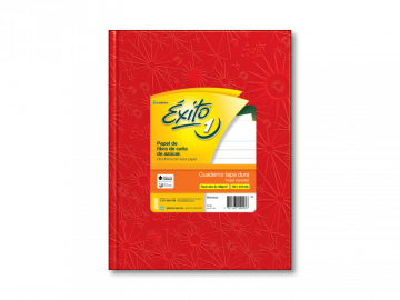 CUADERNO T/D 100 HS EXITO ECOL ARAÑA ROJO RAYADO 100999