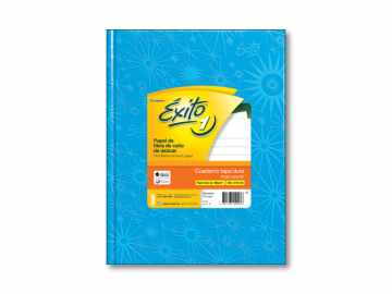 CUADERNO T/D 48 HS EXITO ECOL ARAÑA CELESTE RAYADO -100985