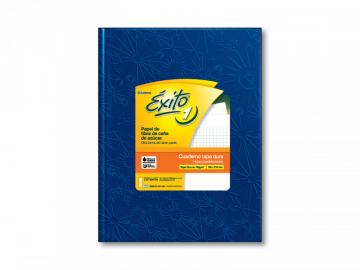 CUADERNO T/D 100 HS EXITO ECOL ARAÑA AZUL CUADRICULADO