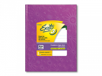 CUADERNO 19 X 24 EXITO ARAÑA LILA 100 HS RAYADO T/D Nº 3 100949