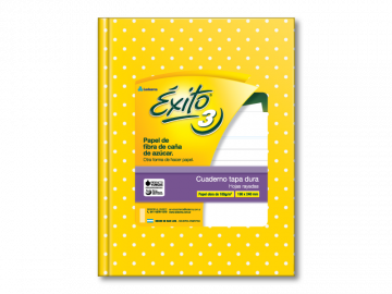 CUADERNO 19 X 24 EXITO LUNARES AMARILLO 48 HS RAYADO T/D Nº 3-100970