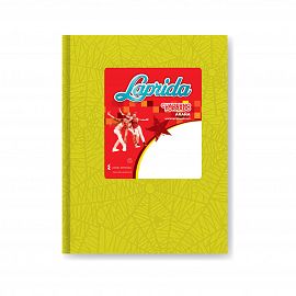 CUADERNO T/C 50 HS LAPRIDA ARAÑA AMARILLO RAYADO 613026