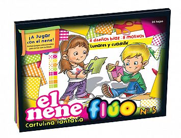 BLOCK P/DIBUJO EL NENE Nº 5 FLUO FANTASIA X 24 HS 210271