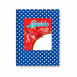 CUADERNO T/C 50 HS LAPRIDA LUNARES AZUL RAYADO 613034