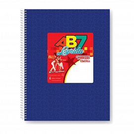 CUADERNO 21 X 27 LAPRIDA AB7 AZUL T/D 60 HS RAY AZUL 627021