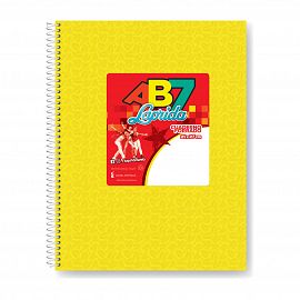 CUADERNO 21 X 27 LAPRIDA AB7 AMARILLO T/D 60 HS RAY  627051