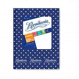 EP CUADERNO T/D 50 HS RIVADAVIA LUNARES AZUL RAYADO 367001