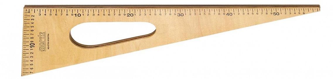 ESCUADRA MADERA P/PIZARRON 60 MARTIZ MULTILAMINADO NAT.GDP642