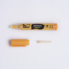 MARCADOR ALBA ACRYLIC 6 MM AMARILLO ORO 475