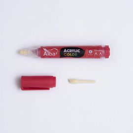 MARCADOR ALBA ACRYLIC 6 MM ROJO 486