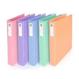 CARPETA ESCOLAR 3 AN X 40 MM FORRADA NARANJA PASTEL THE PEL-5155