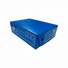 CAJA ARCHIVO CORRUGADO PLASTICO LEGAJO 12 CM T/VOLC. THE PEL-8513