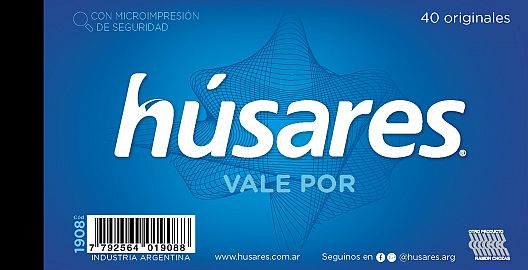 TALONARIO HUSARES VALE POR