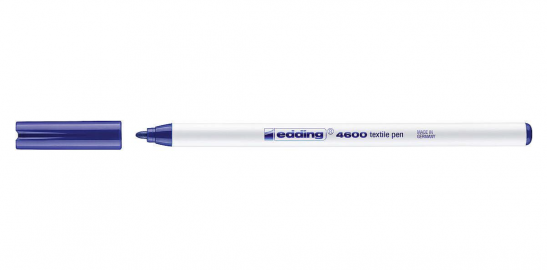 MARCADOR EDDING 4600 P/TELA AZUL P/FINA -003