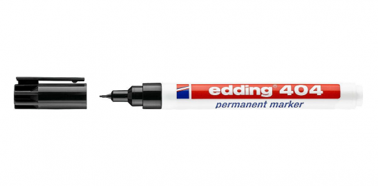 MARCADOR EDDING 404 PERMANENTE NEGRO T/EXT FINO CPO PLAST-001