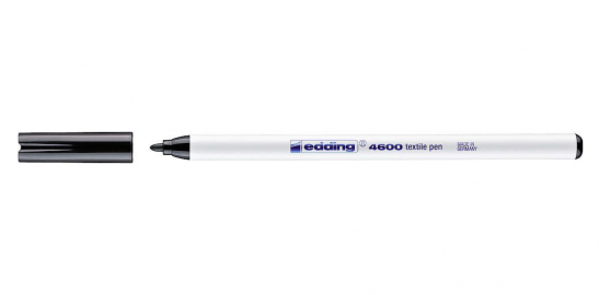 MARCADOR EDDING 4600 P/TELA NEGRO P/FINA -001