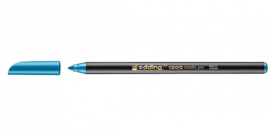 MARCADOR EDDING E1200 AL AGUA METALICO AZUL-073