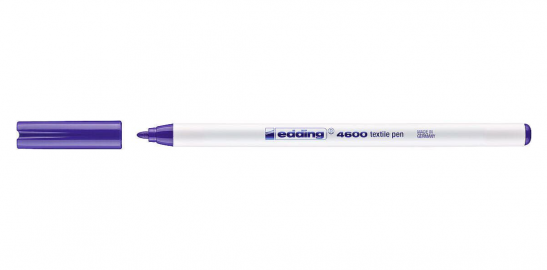 MARCADOR EDDING 4600 P/TELA VIOLETA P/FINA -008