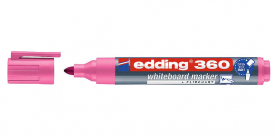 MARCADOR EDDING 360 P/PIZARRA ROSA RECARGABLE CPO PLAST-009