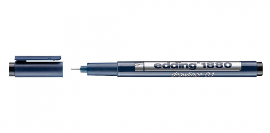 MARCADOR EDDING ESTILOGRAFICO DRAWLINER 0.1 NEGRO